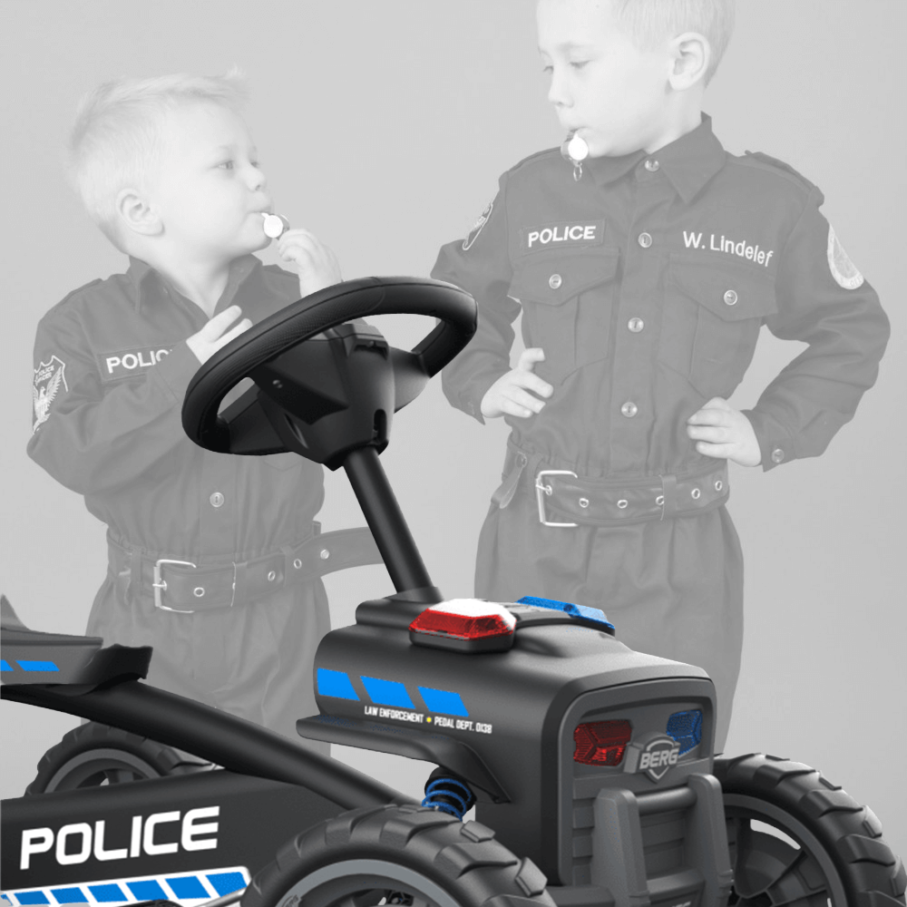 BERG Buzzy Police Kids Ride On Pedal Kart