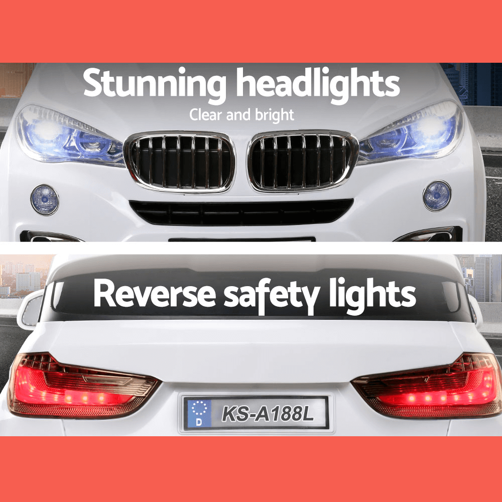 BMW X5 Inspired 12v Kids Ride On Car - White