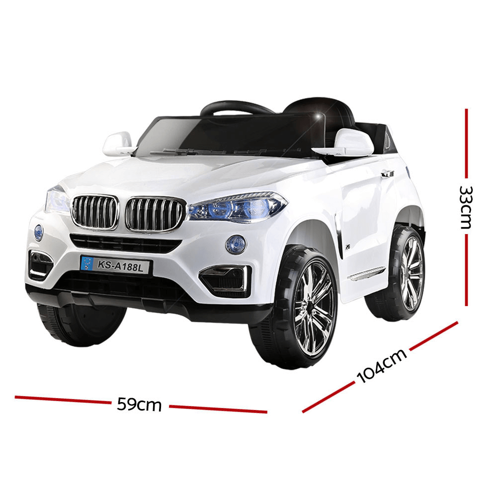 BMW X5 Inspired 12v Kids Ride On Car - White