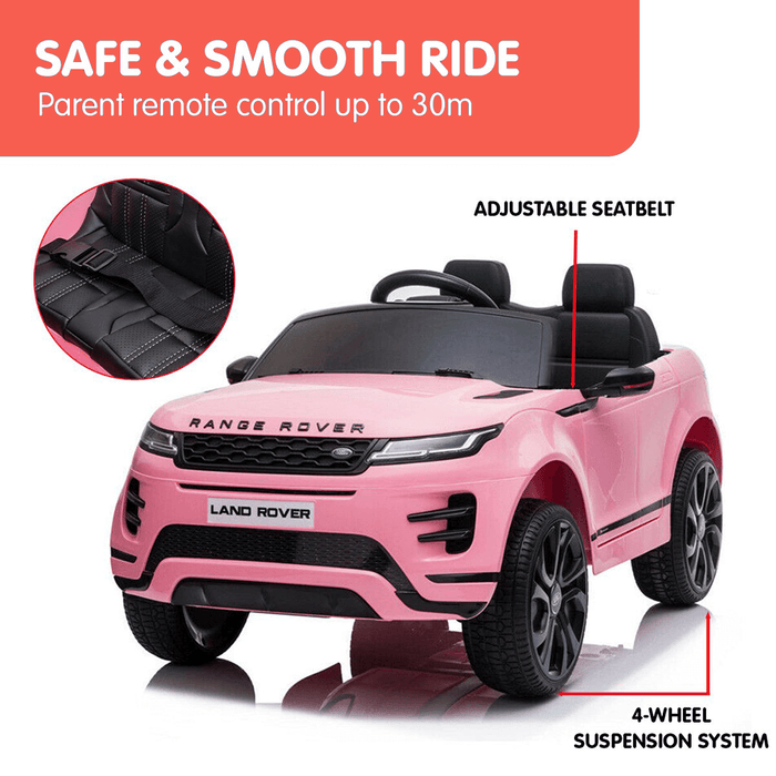 Kahuna Licensed Land Rover 12v Kids Electric Ride On  with Remote - Pink