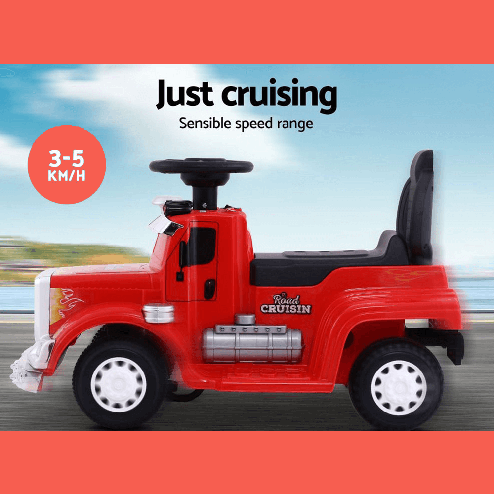 Kids Electric Toy Truck 6v Ride-On Kids Car - Red