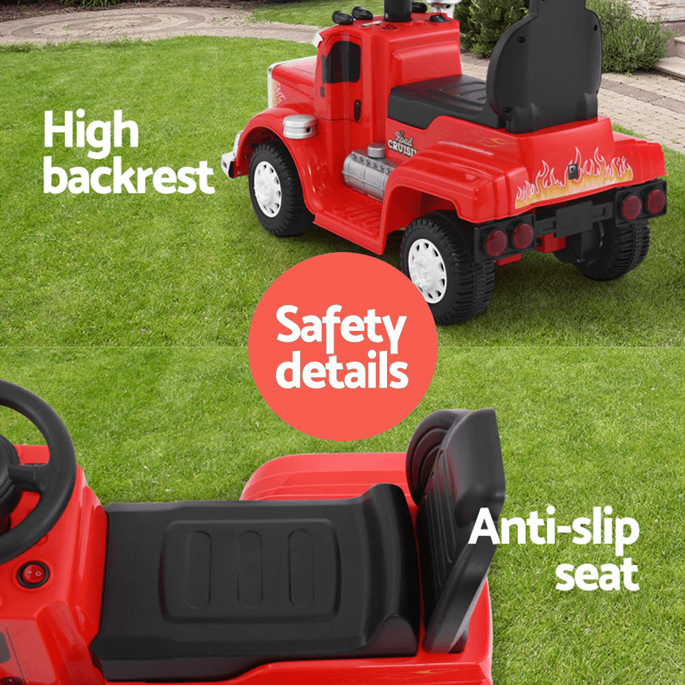 Kids Electric Toy Truck 6v Ride-On Kids Car - Red