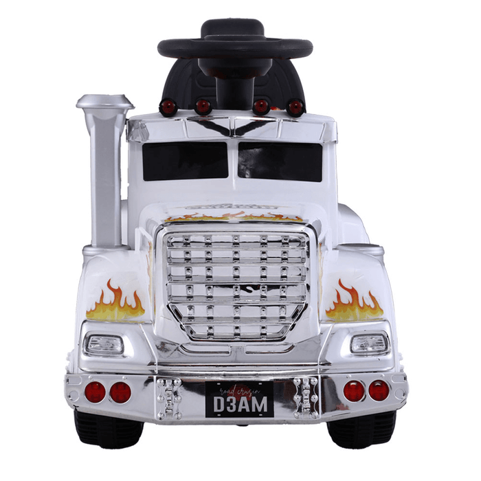 Kids Electric Toy Truck 6v Ride-On Kids Car - White