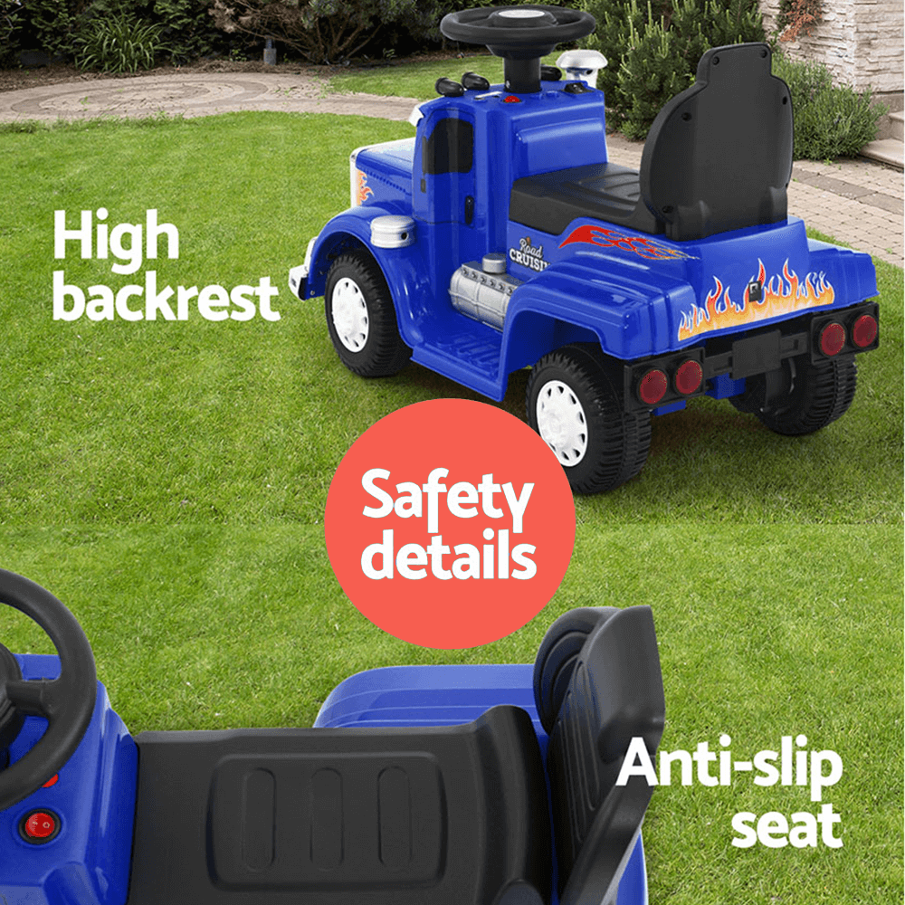 Kids Electric Toy Truck 6v Ride-On Kids Car - Blue