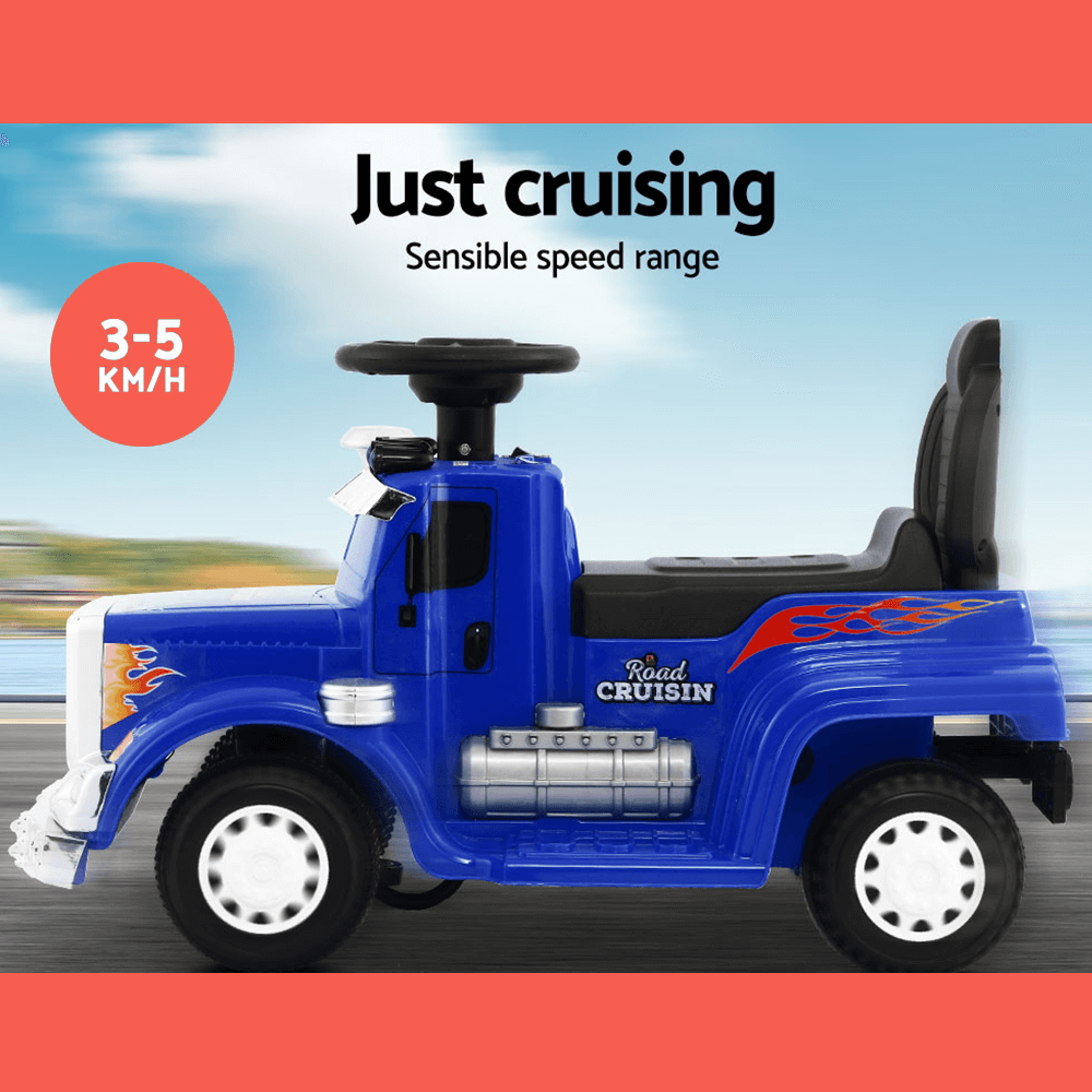 Kids Electric Toy Truck 6v Ride-On Kids Car - Blue