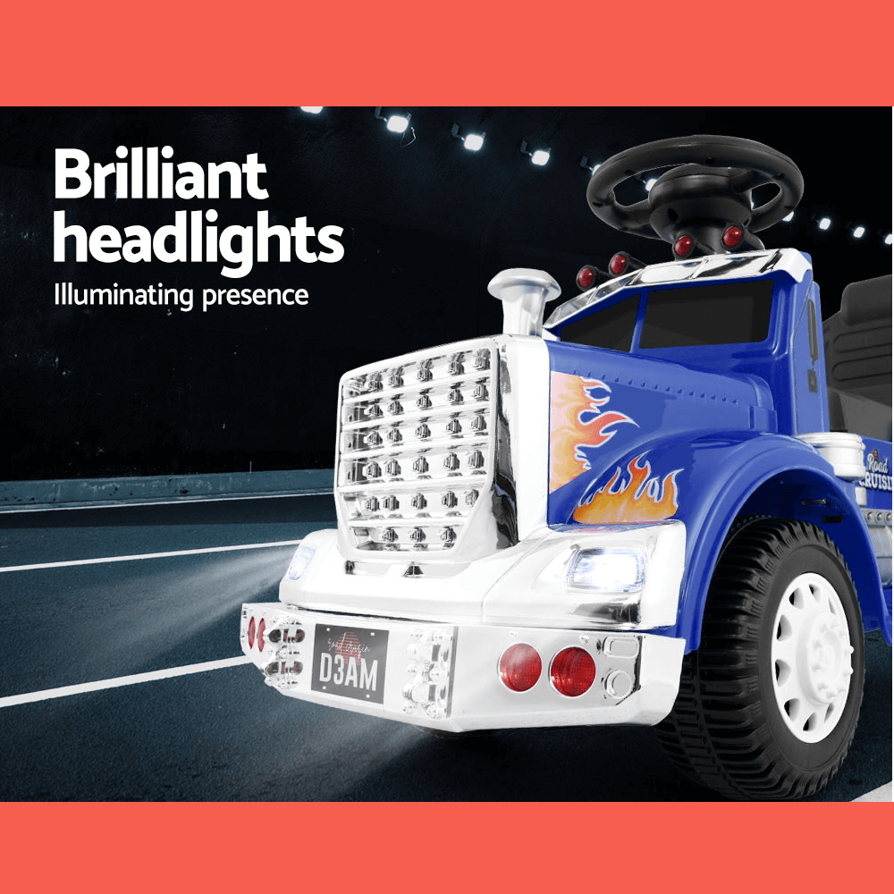 Kids Electric Toy Truck 6v Ride-On Kids Car - Blue