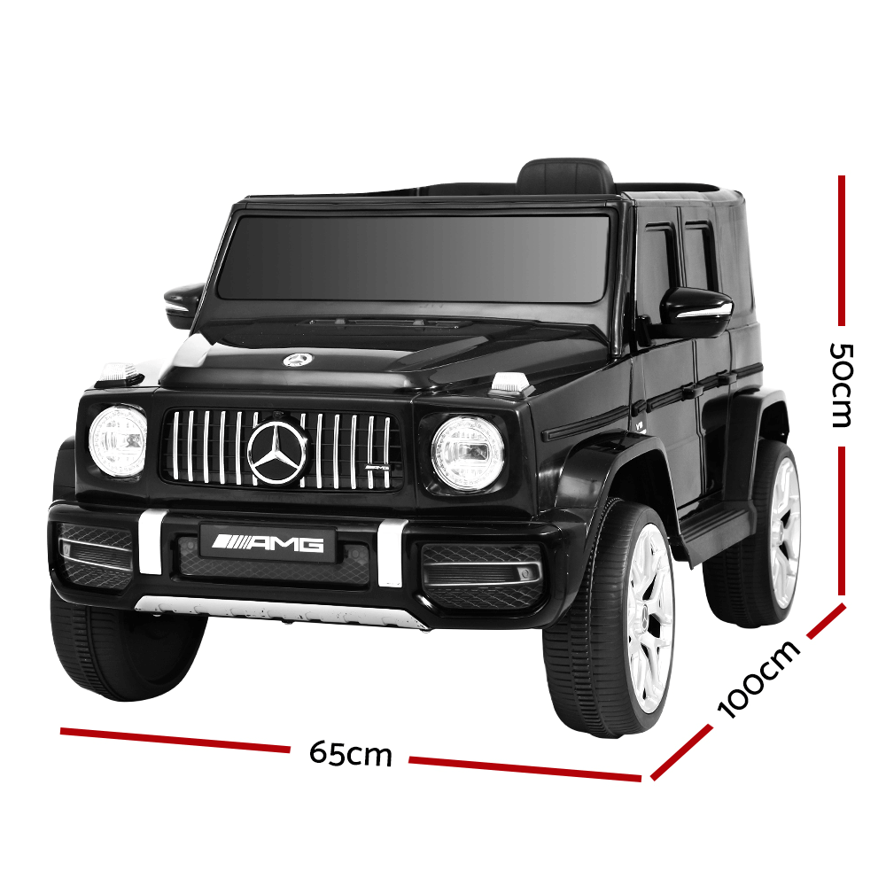 Mercedes Benz AMG G63 Licensed 12v 60W Ride-On Kids Car - Black