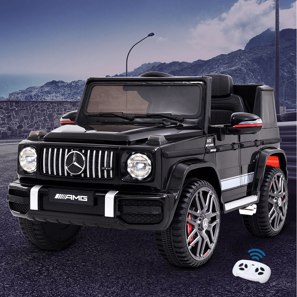 Mercedes-Benz-AMG-G63-Licensed-Black-12v-Ride-On-Kids-Car