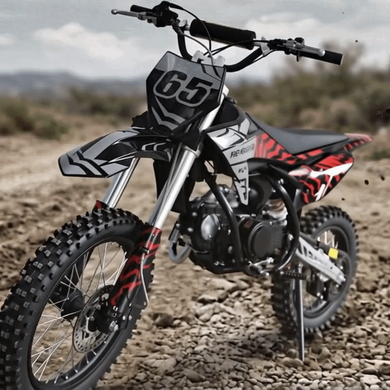 Motoworks 125cc Bigfoot Petrol Powered 4-Stroke Kids Dirt Bike – Red