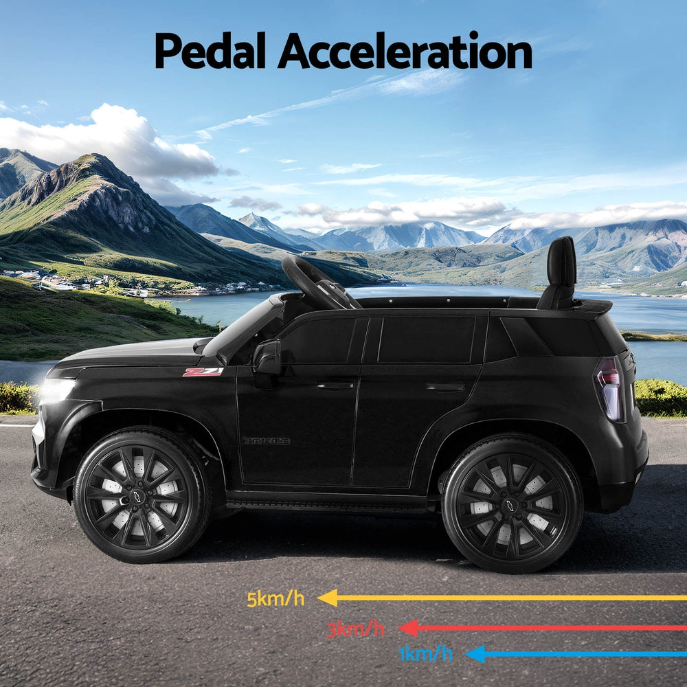 Licensed Chevrolet Tahoe 12v Kids Electric Ride On Car with Remote - Black