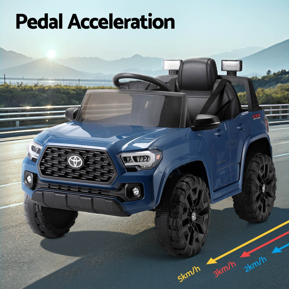 Licensed Toyota Tacoma  12v Off Road Kids Electric Ride On Car with Remote - Blue