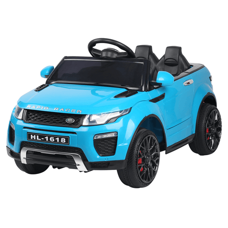 Rigo Kids Electric 12v Ride-On Kids Car with Remote - Blue