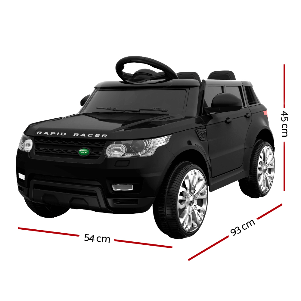 Rigo Kids Electric 12v Sports Ride-On Kids Car - Black