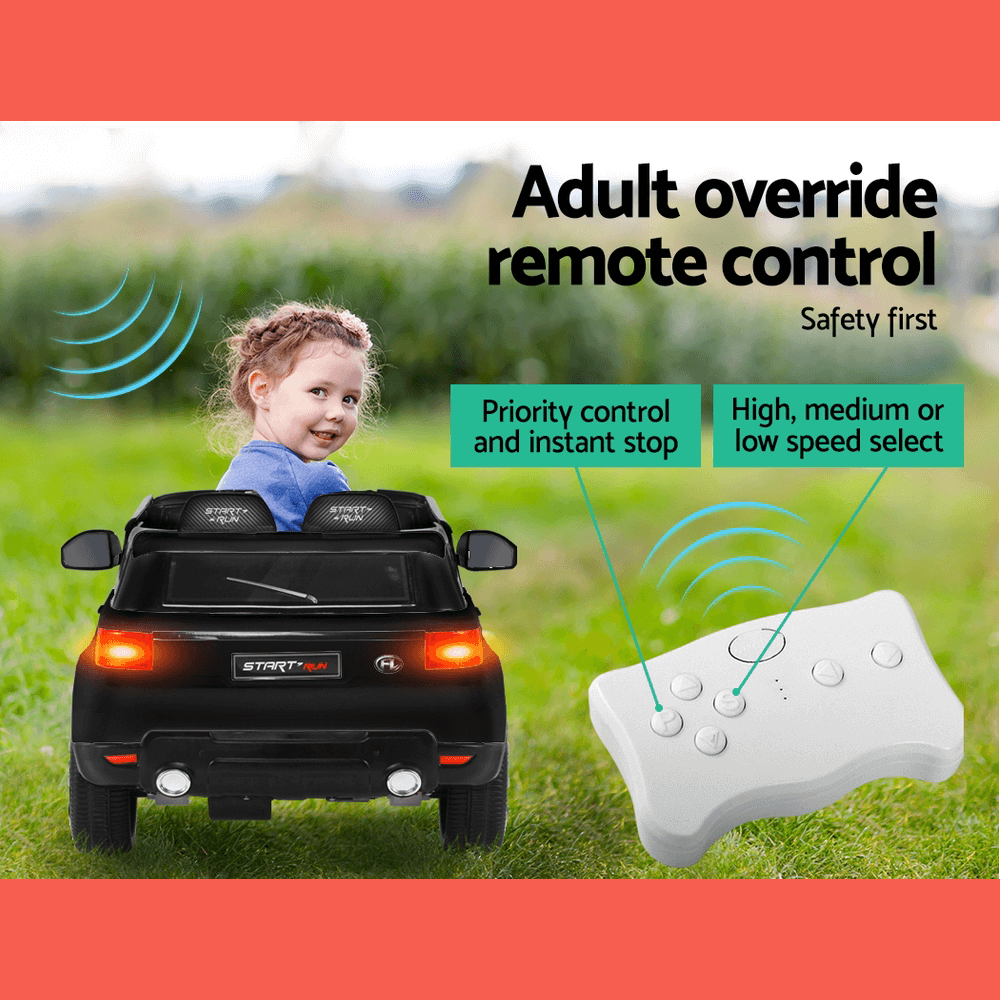 Rigo Kids Electric 12v Sports Ride-On Kids Car - Black