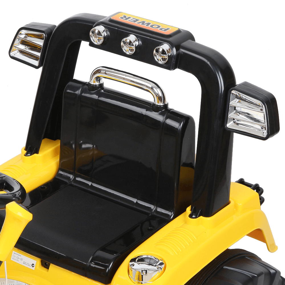 Rigo Kids Ride On Bulldozer Digger Electric Car - Yellow
