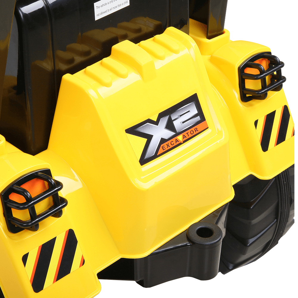 Rigo Kids Ride On Bulldozer Digger Electric Car - Yellow