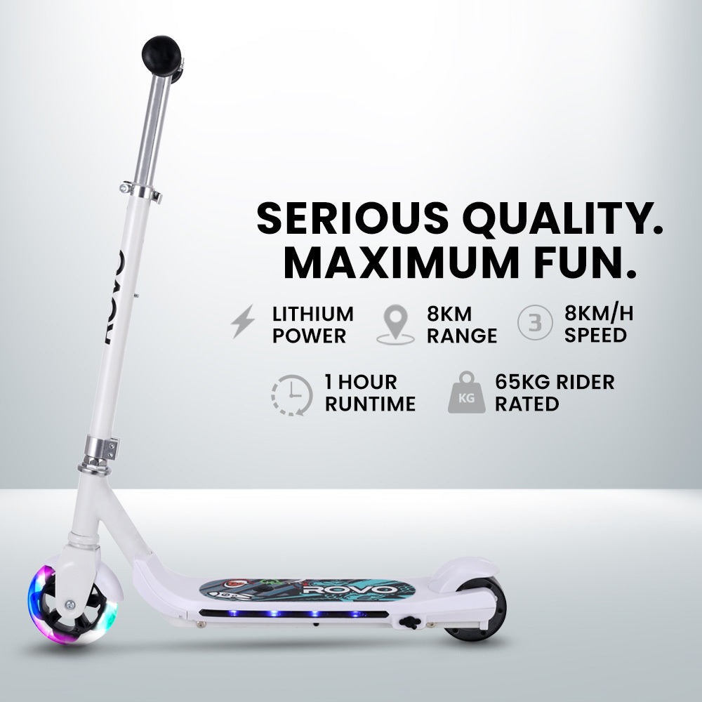 Rovo Kids WhizKid 22V Electric Scooter for Kids - White
