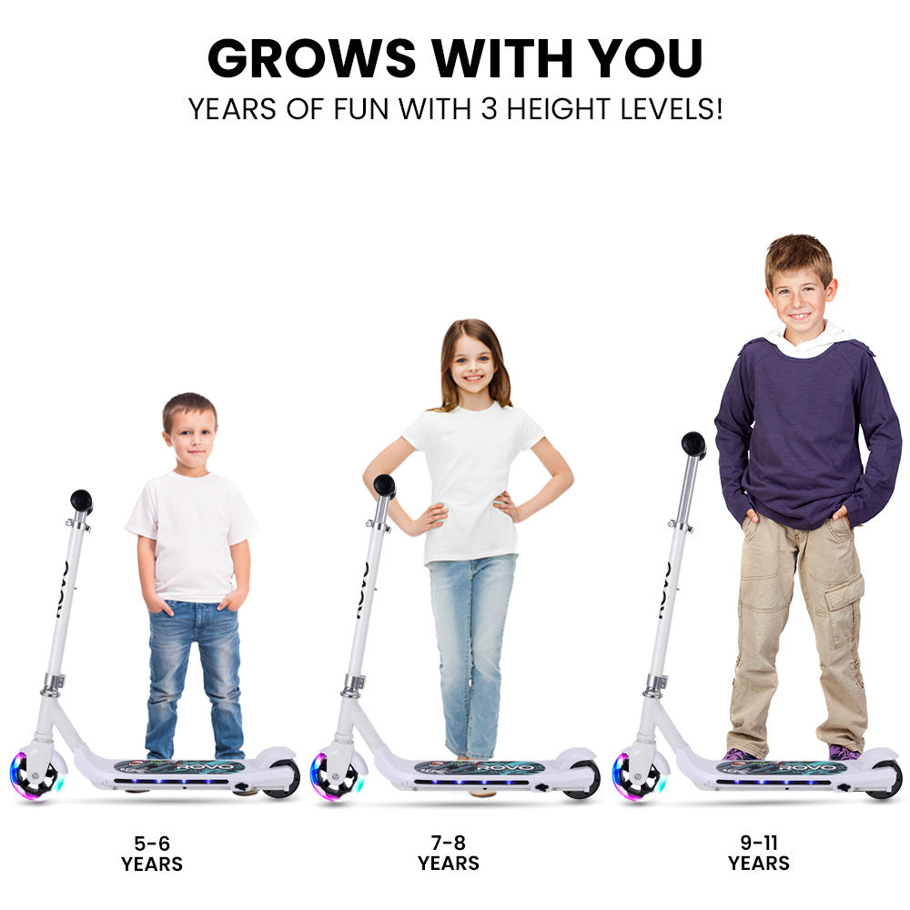 Rovo Kids WhizKid 22V Electric Scooter for Kids - White