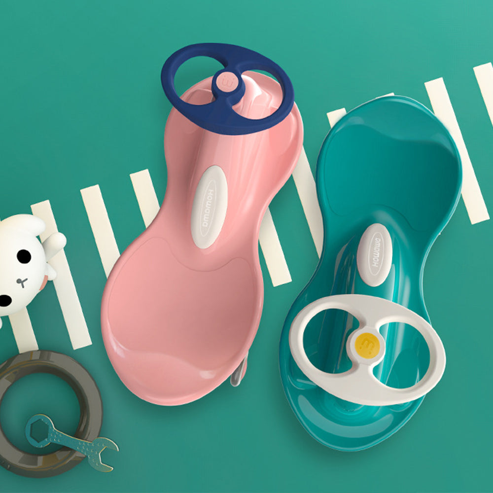 Various steering wheel designs are shown in multiple colors, emphasizing style and functionality choices.