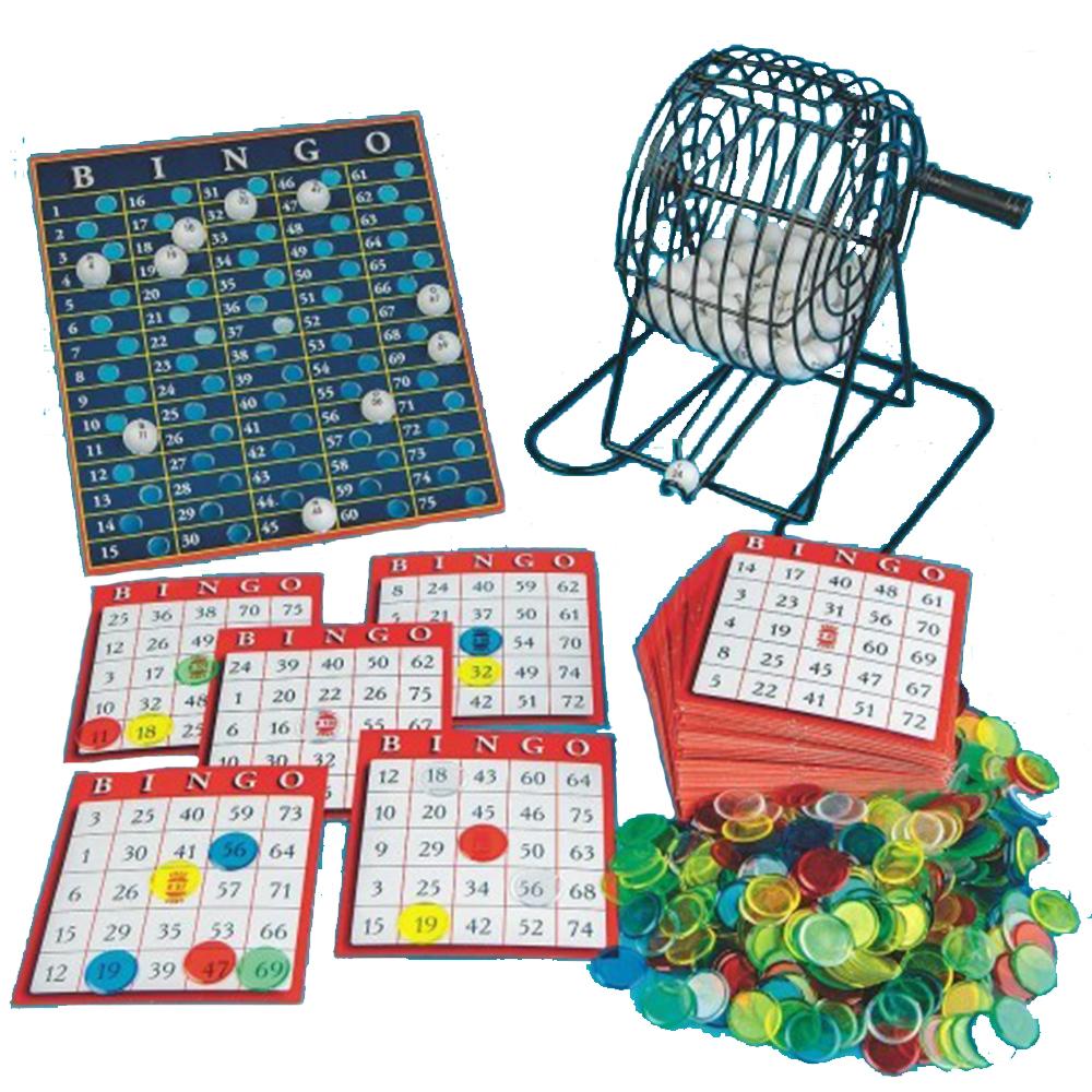 Yard Games Value Bingo Game Set With Metal Cage and Colourful Playing Chips YG0665