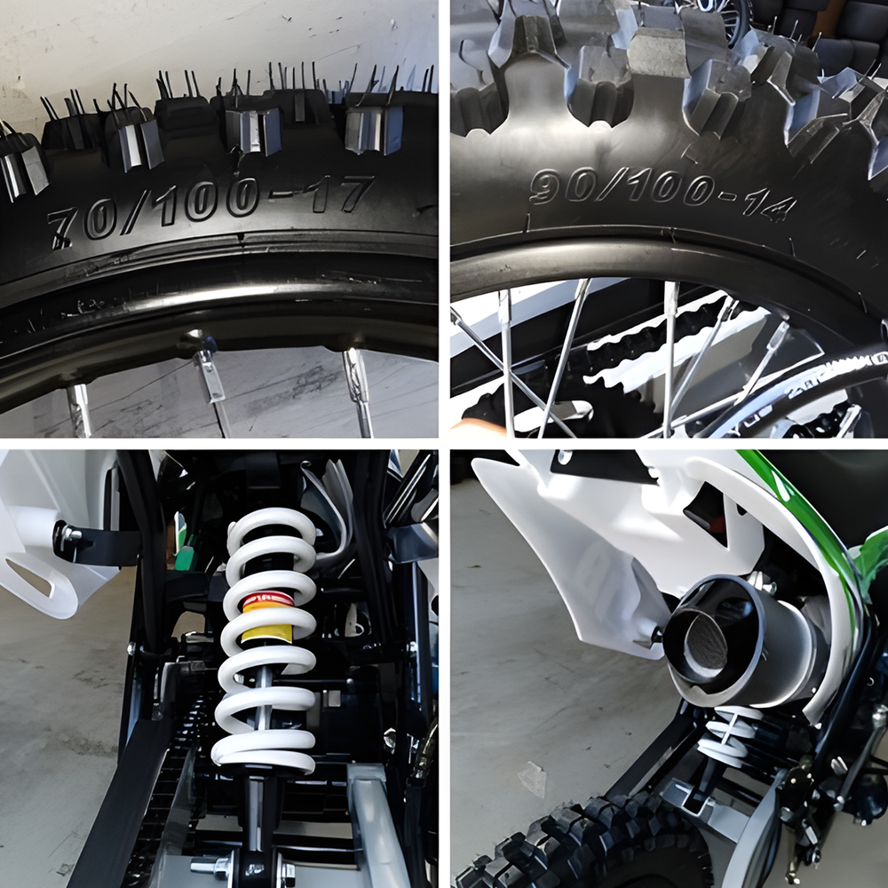 parts of MJM 125cc Petrol Powered 4-Stroke E-Start Kids Dirt Bike - Orange