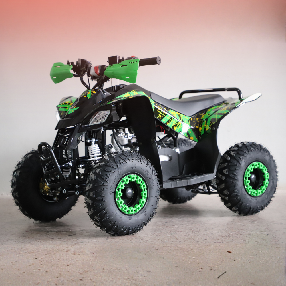Motoworks 110cc Sports Pro Petrol Powered Quad Bike - Green