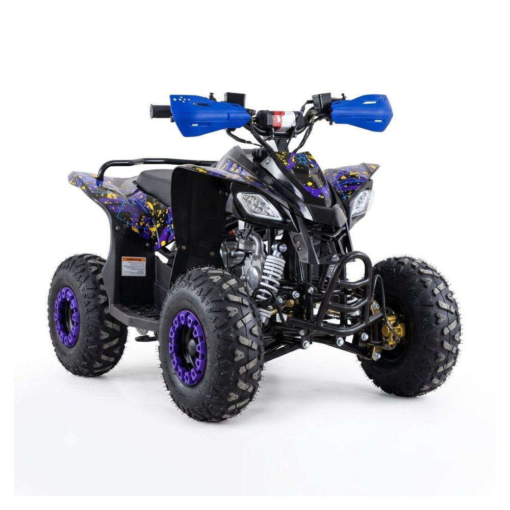 Motoworks 110cc Sports Pro Petrol Powered Quad Bike - Blue