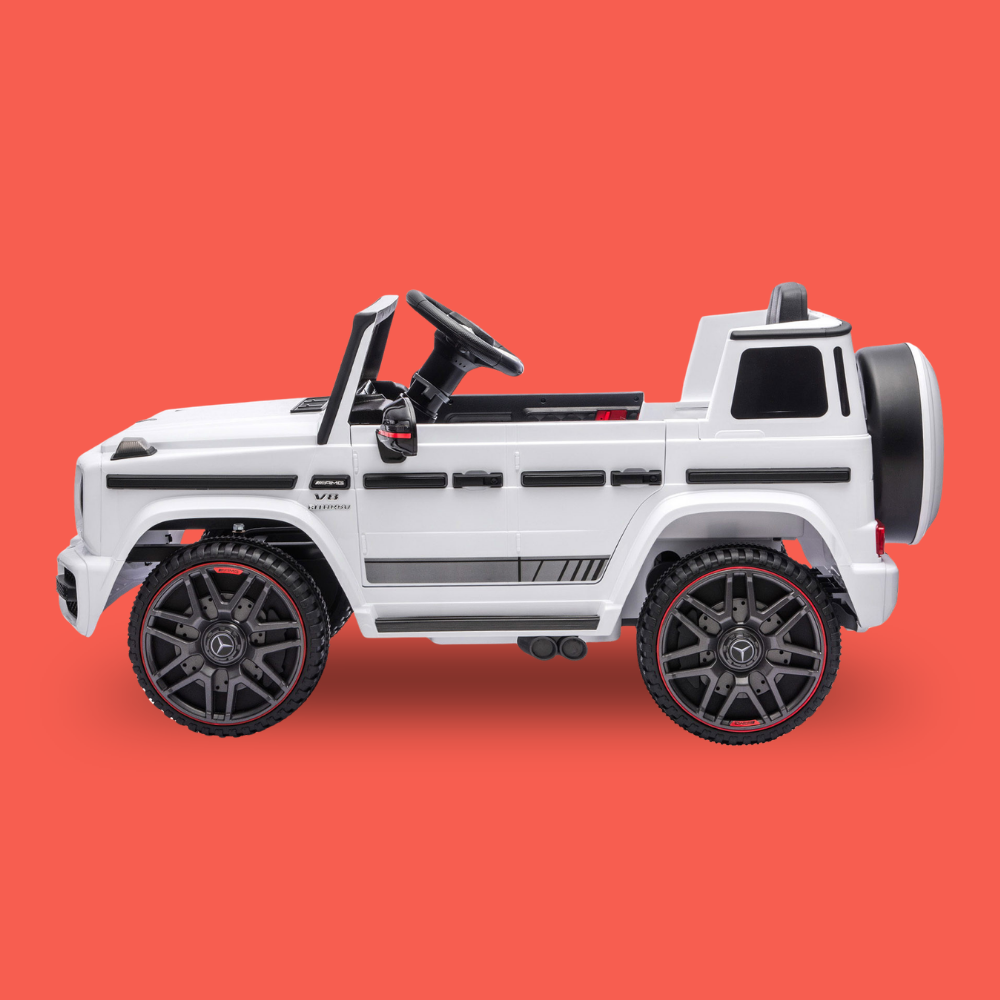New Aim Mercedes Benz G63 12v Kids Ride On Car with Remote - White