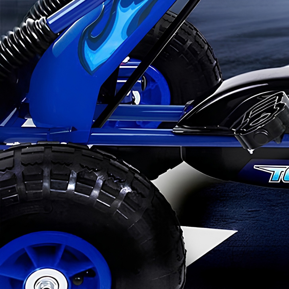 Rigo Pedal Powered Kids Go Kart - Blue