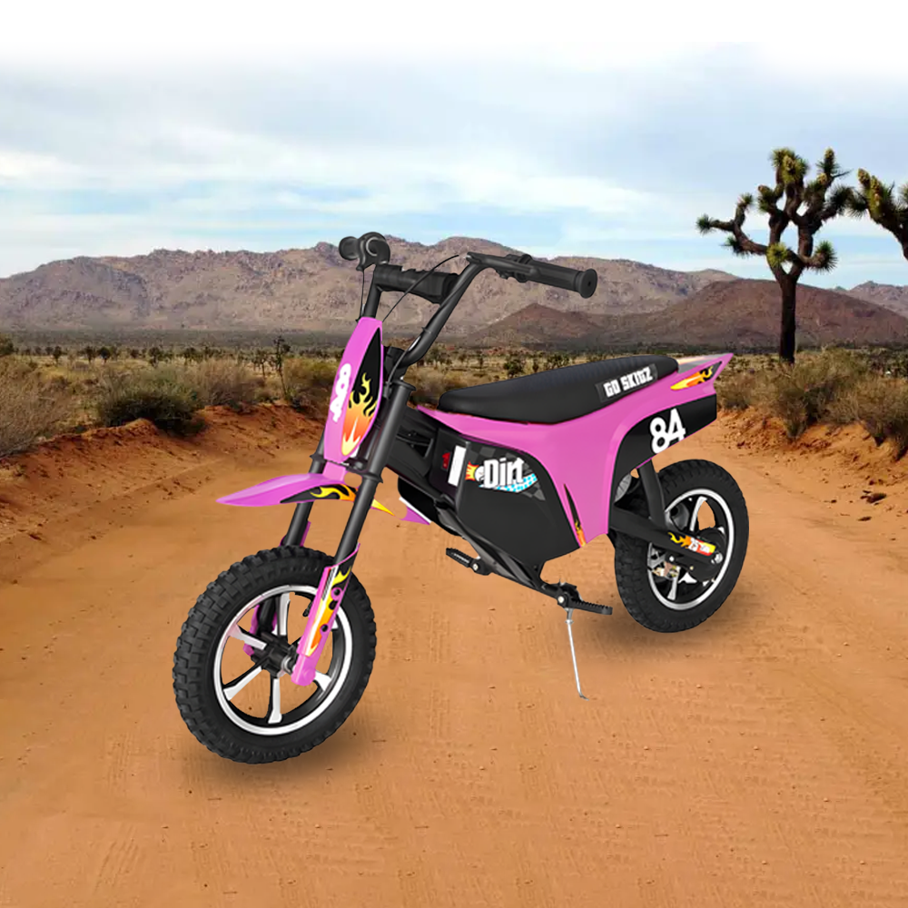 Go Skitz 12v  2.5 Electric Kids Dirt Bike - Pink