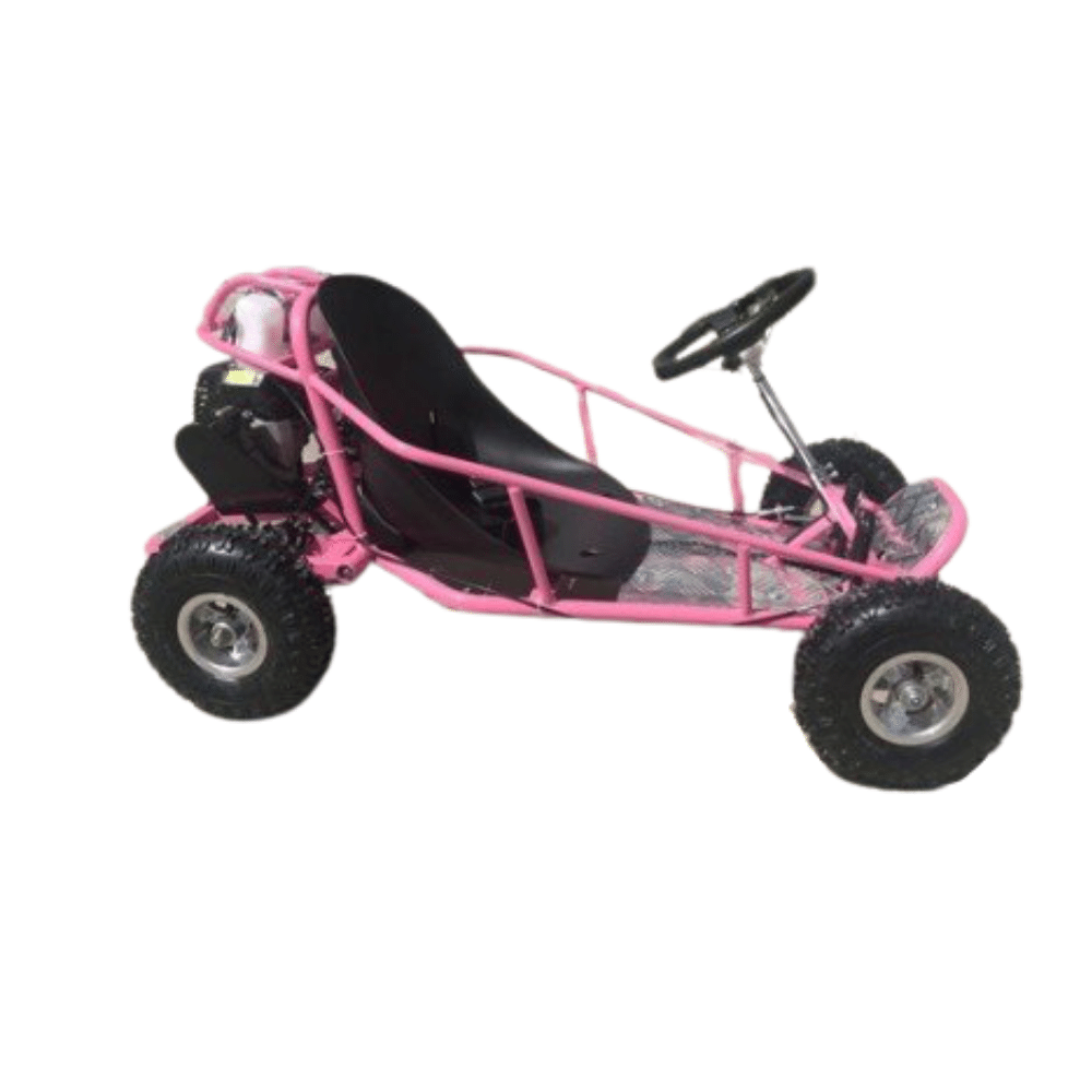 MJM MJM 49cc Automatic 2-Stroke Kids Mini Go Kart - Pink MJM-49GK-PIN
