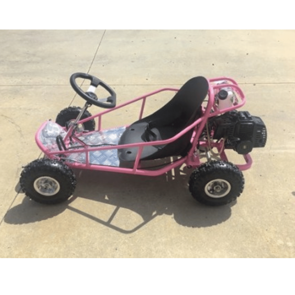 MJM MJM 49cc Automatic 2-Stroke Kids Mini Go Kart - Pink MJM-49GK-PIN