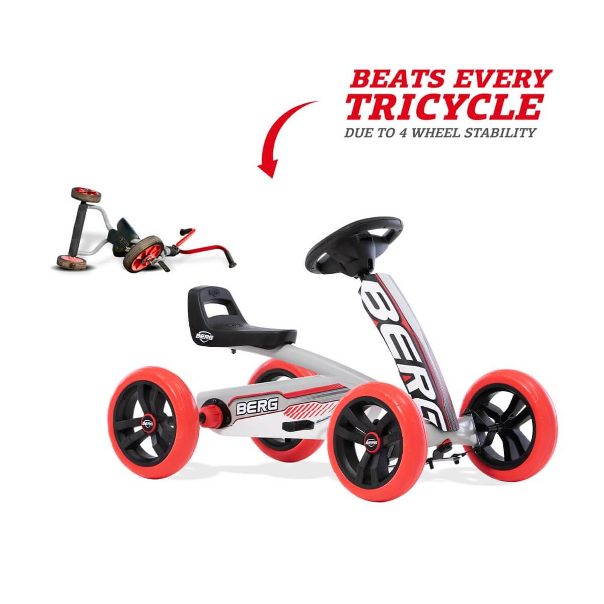 BERG BERG Buzzy Beatz Ride On Pedal Kart With Sound Bar 24.30.14.00