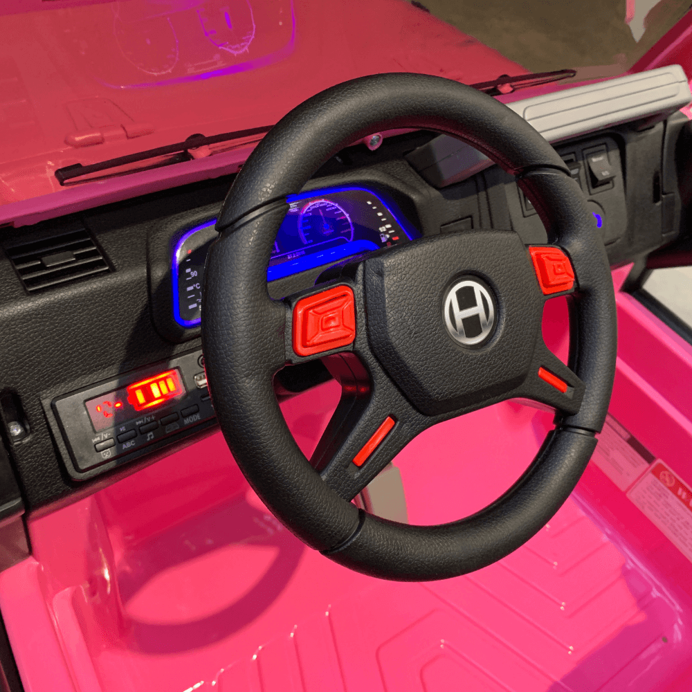 Kids Car Sales Big 2-Seat Beach-Cruiser 12v Kids Ride-On SUV w/ Remote - Pink BJP012-PIN