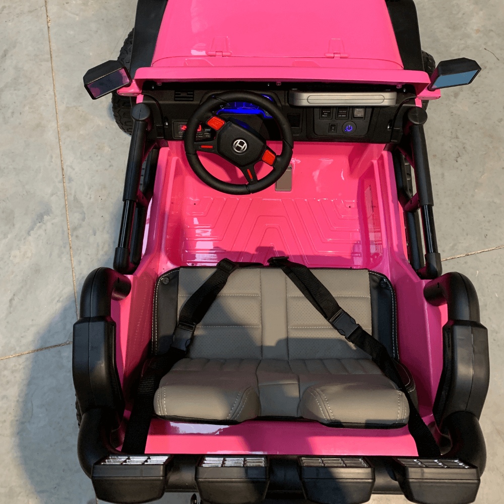 Kids Car Sales Big 2-Seat Beach-Cruiser 12v Kids Ride-On SUV w/ Remote - Pink BJP012-PIN