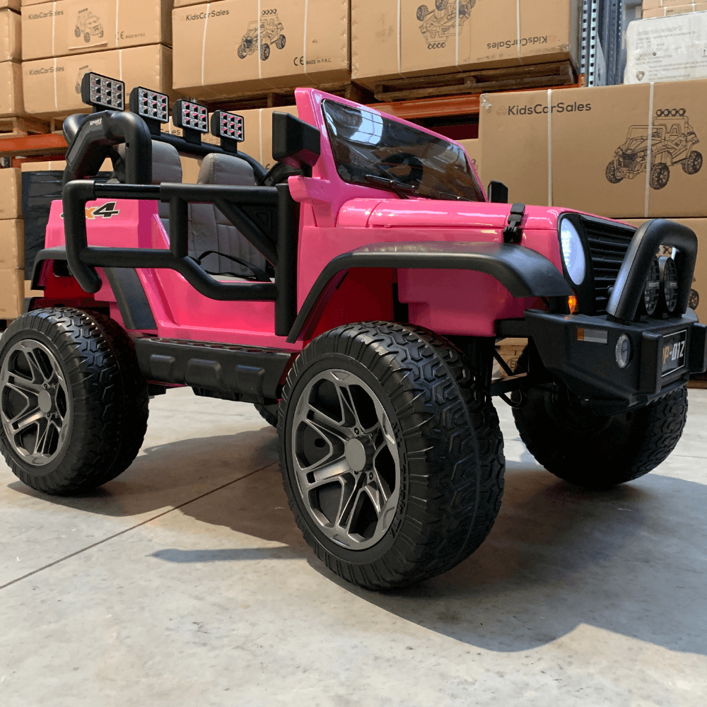 Kids Car Sales Big 2-Seat Beach-Cruiser 12v Kids Ride-On SUV w/ Remote - Pink BJP012-PIN