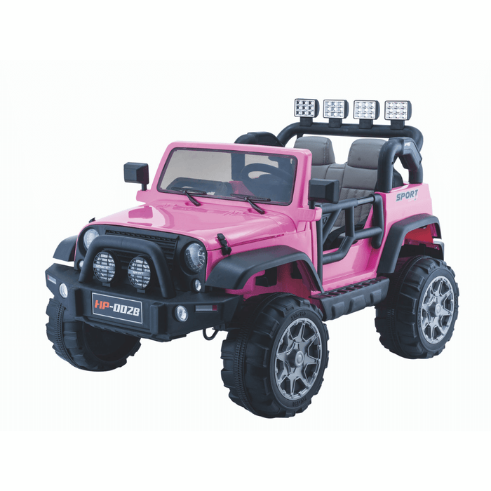 Kids Car Sales Big 2-Seat Beach-Cruiser 12v Kids Ride-On SUV w/ Remote - Pink BJP012-PIN
