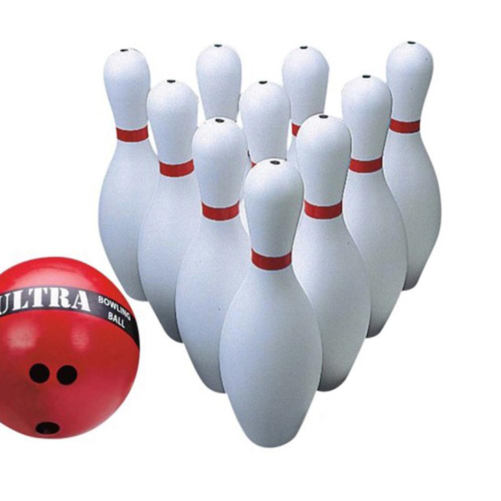 Yard Games Complete Ten Pin Bowling Set with Pins, 2.2kg Ball & 9m Bowling Carpet YG0789