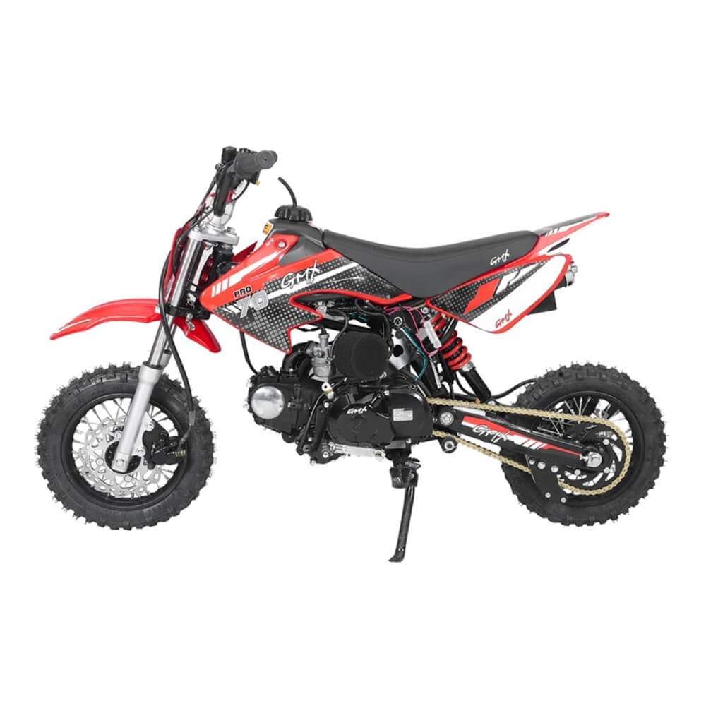 GMX 70cc 4-Stroke Semi-Auto Pro Kids Dirt Bike - Black - KIDS CAR SALES