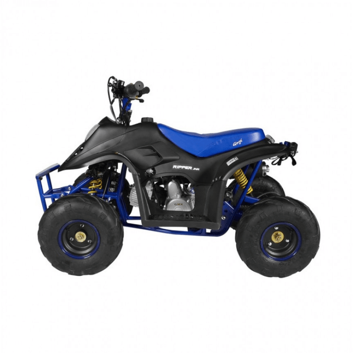 GMX GMX 70cc Ripper-X Junior Petrol Powered Kids Quad Bike - Black / Blue GE-YB70X-BLKBLU