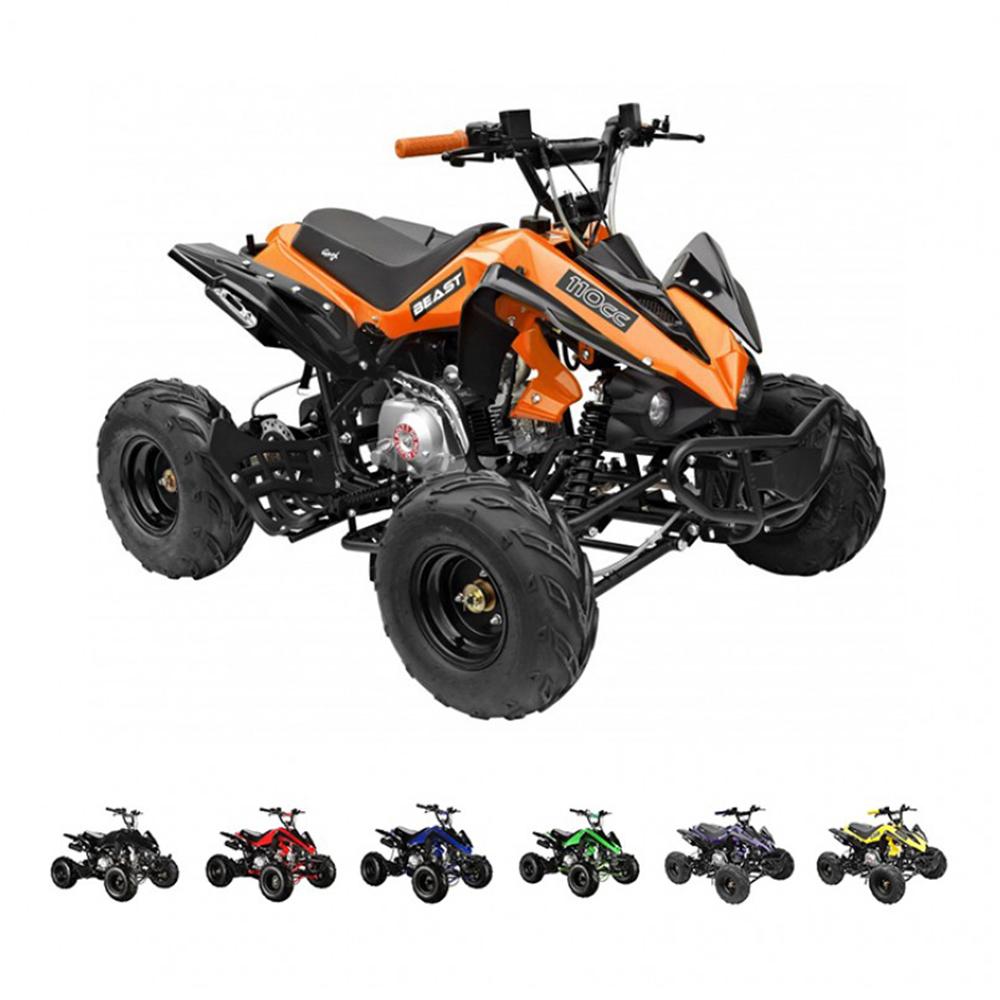 GMX GMX Beast 110cc Petrol-Powered 4-Stroke Kids Sports Quad Bike - Orange GE-YX110-ORG