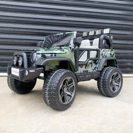 Kids Car Sales Big 2-Seat Beach-Cruiser 12v Kids Ride-On SUV w/ Remote - Camo BJP012-CAM