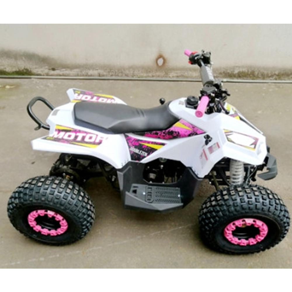 MJM MJM 125cc 1+1 Petrol Powered Kids Sports Quad BIke - Pink MJM-125ATV1+1-SP-PIN