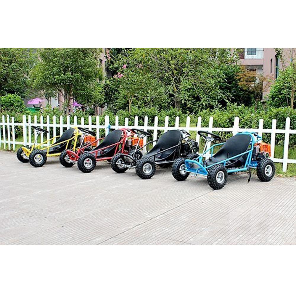 MJM MJM 49cc Automatic 2-Stroke Kids Mini Go Kart - Blue MJM-49GK-BLU