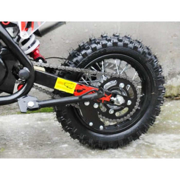 Motoworks Motoworks 90cc Petrol Powered 2-Stroke Kids Dirt Bike - Red MOT-90DB-RED