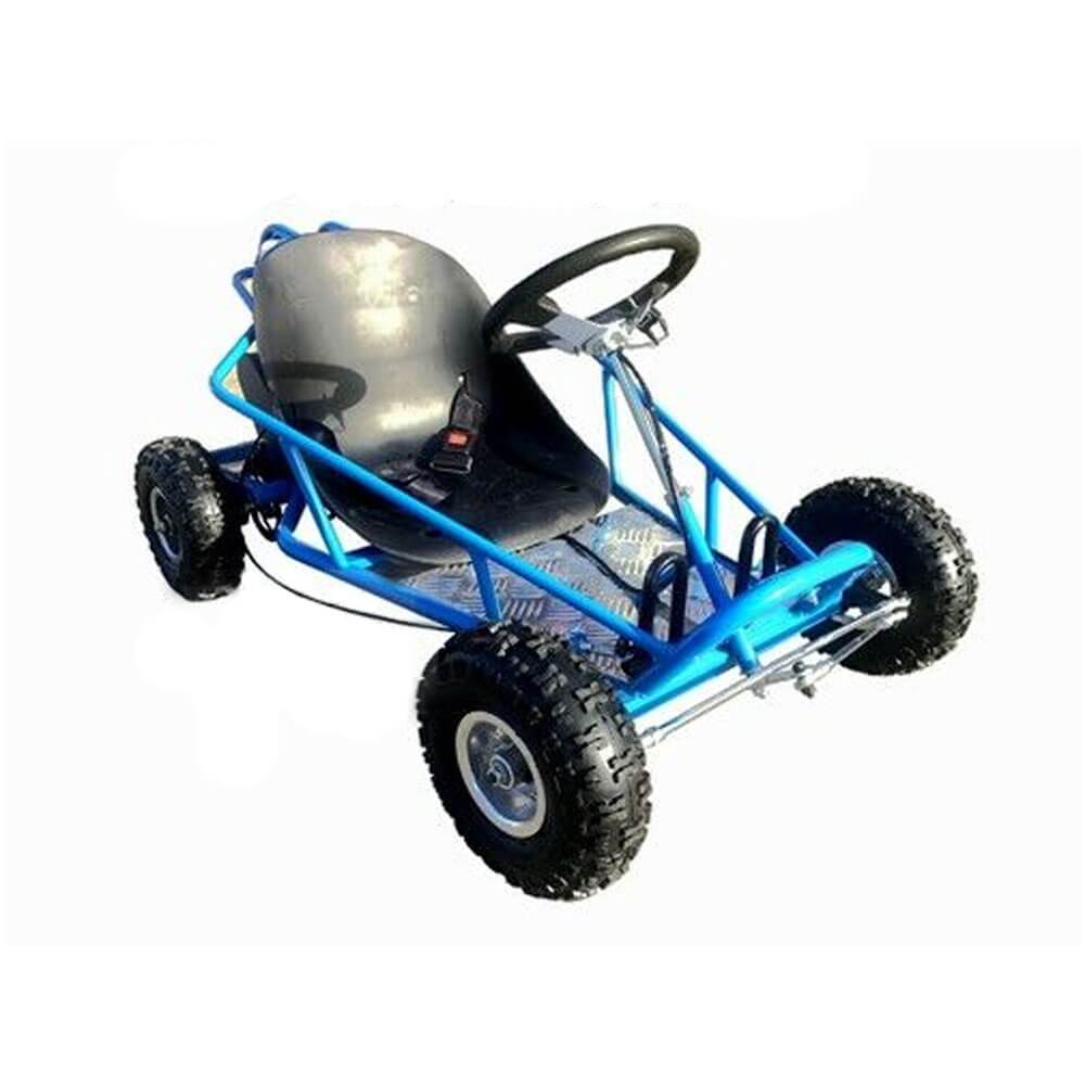 MJM MJM 49cc Automatic 2-Stroke Kids Mini Go Kart - Blue MJM-49GK-BLU