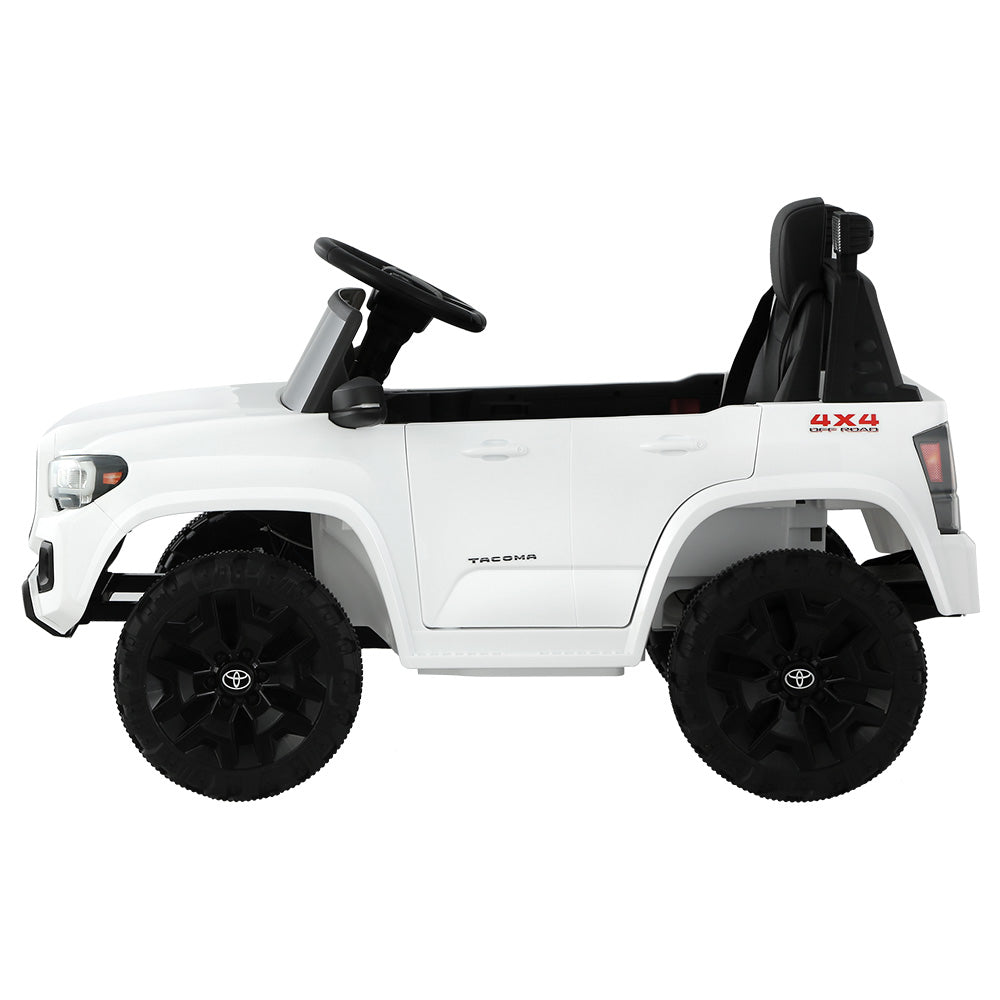 Licensed Toyota Tacoma 12v Off Road Kids Electric Ride On with Remote - White