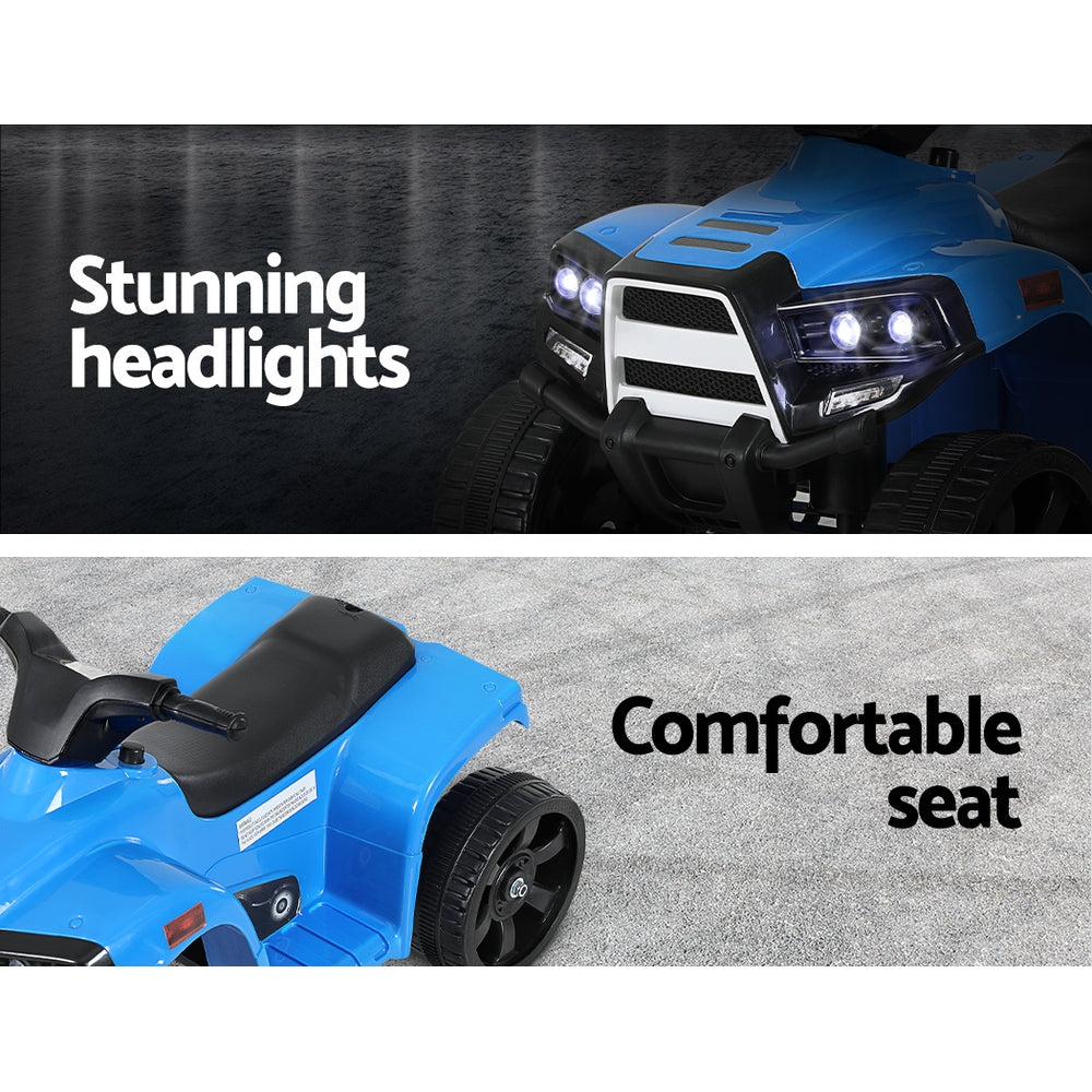 Rigo 4 Wheeler 6v Electric Kids Quad Bike - Blue