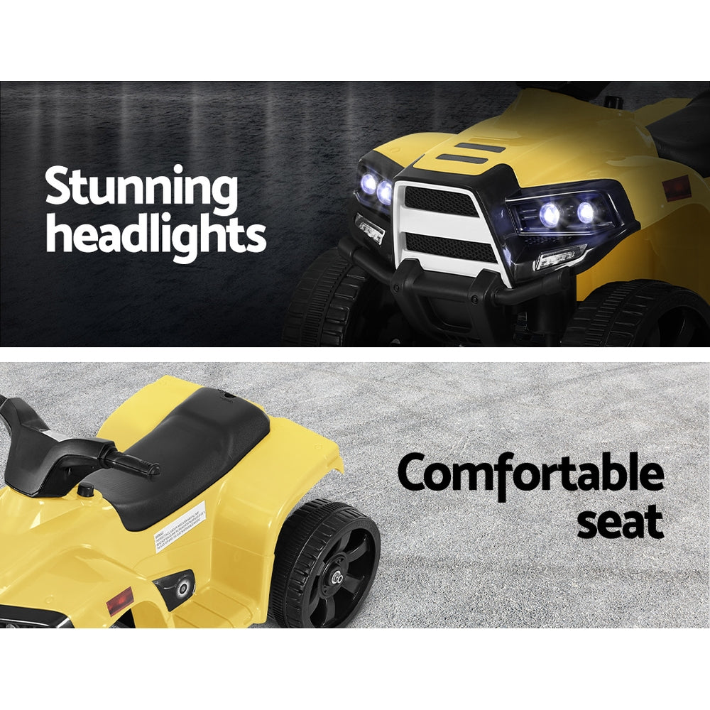 Rigo 4 Wheeler 6v Electric Kids Quad Bike - Yellow