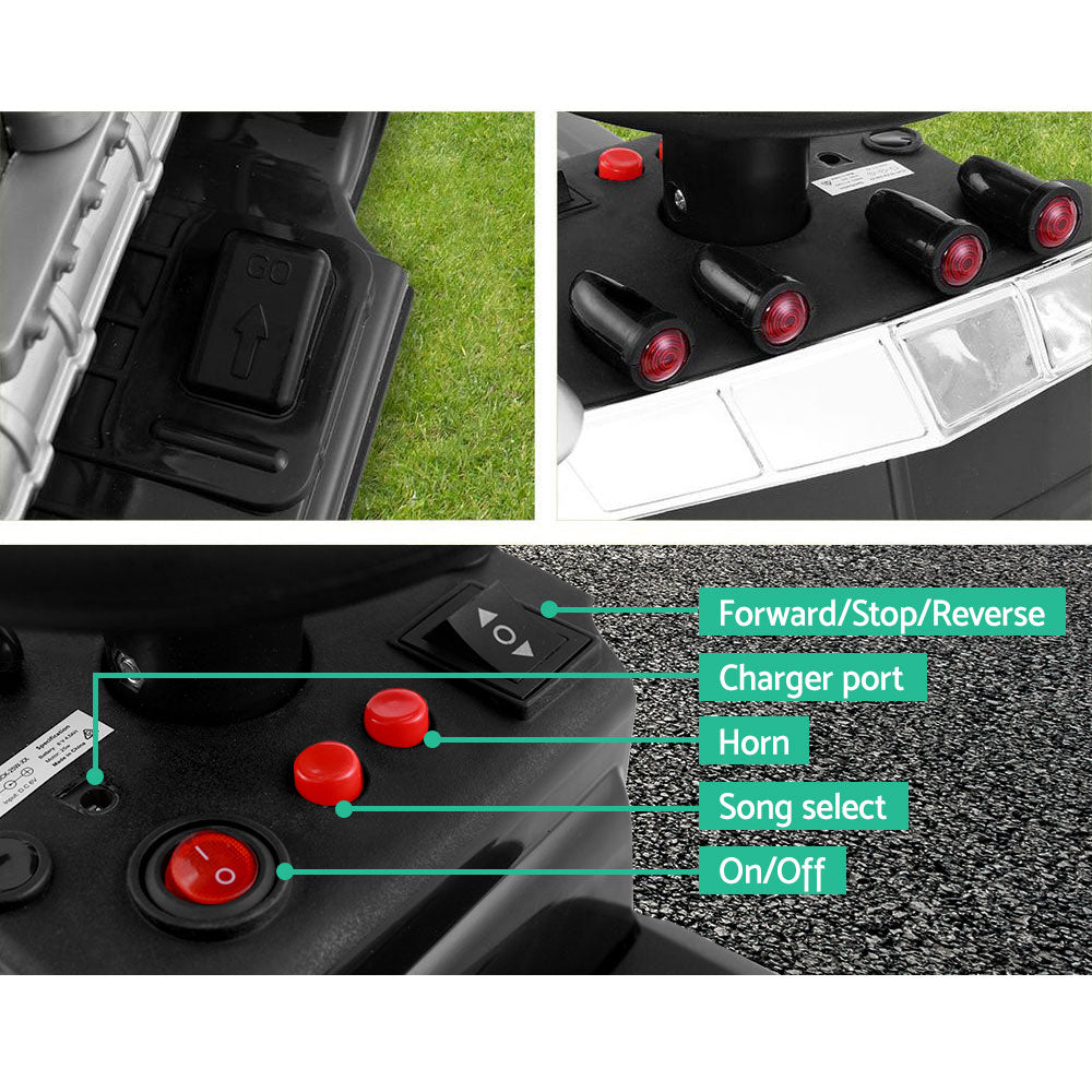 Kids Electric Toy Truck 6v Ride-On Kids Car - Black